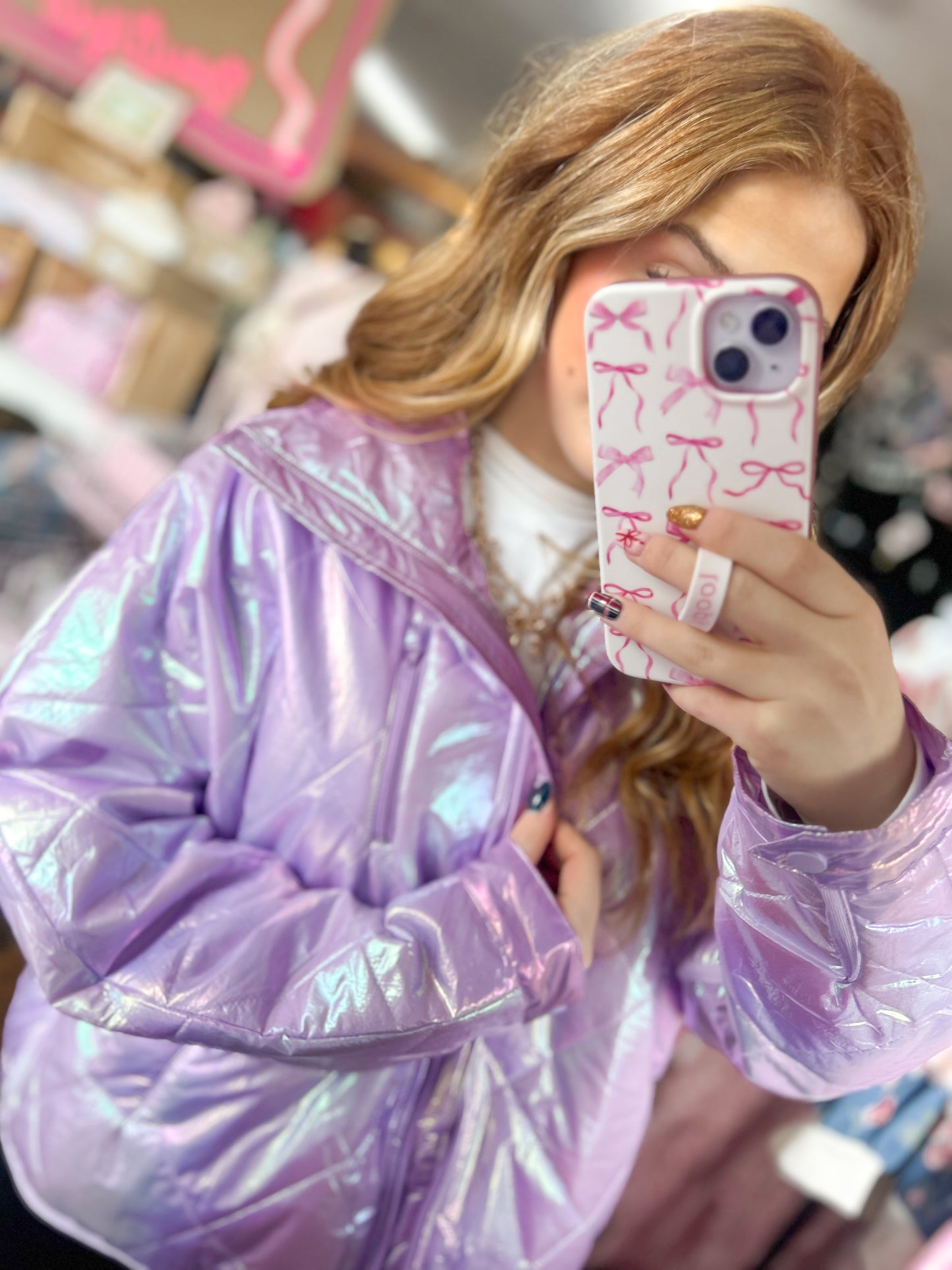 Lavender Iridescent Coat