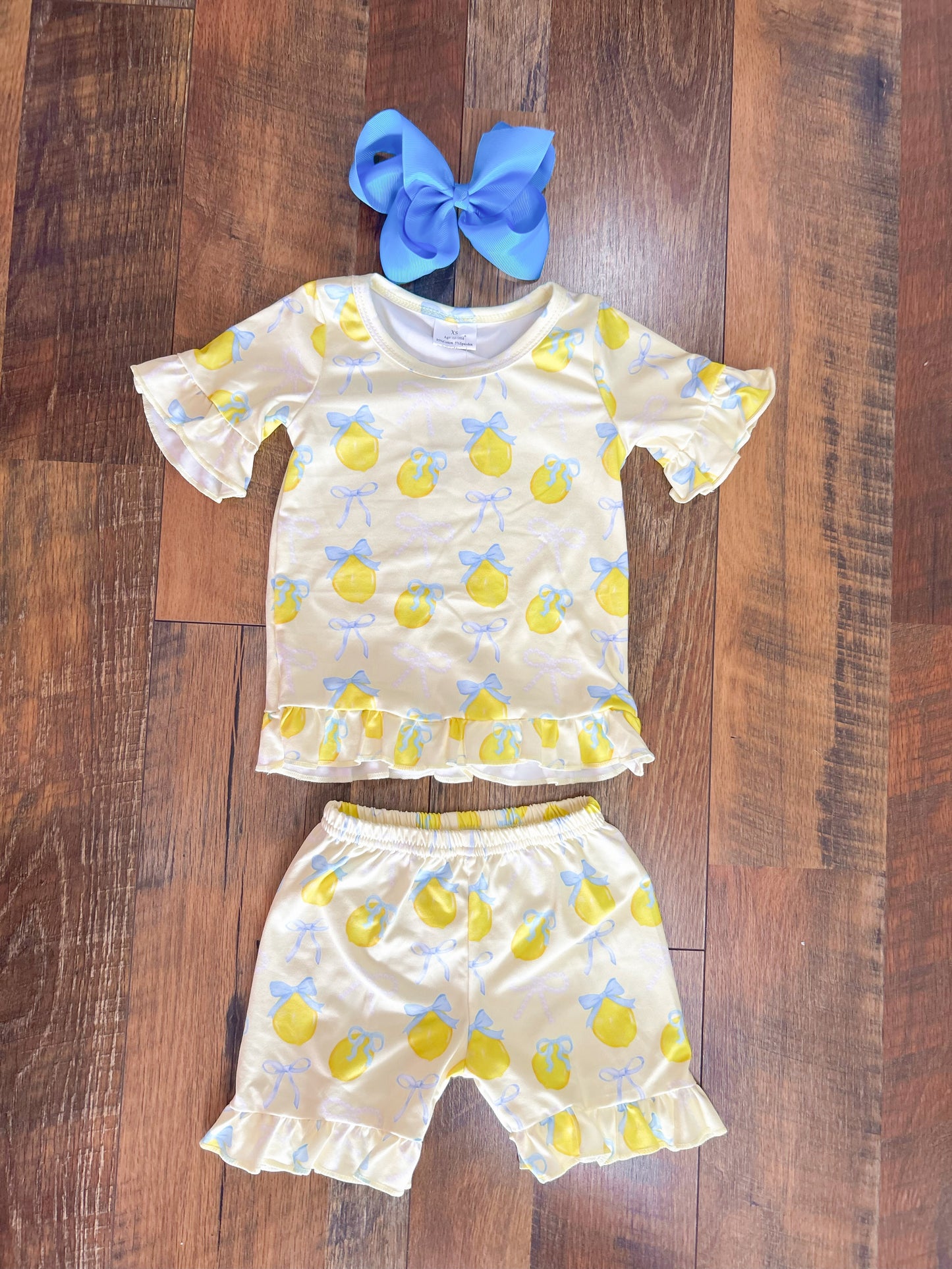 Lemon Coquette Ruffle Set