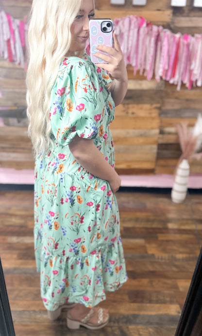 Sunday Stroll Floral Maxi Dress