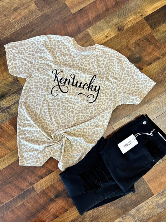 Kentucky Cursive Embroidered Tee