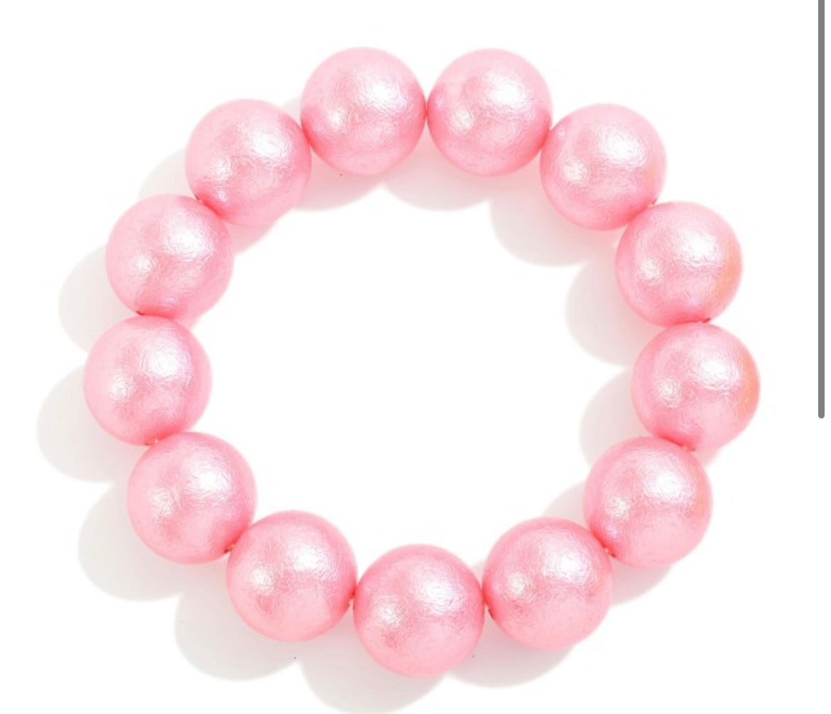 Bubblegum Chunky Bracelet