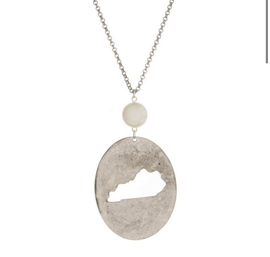 Ky state long necklace (Silver)