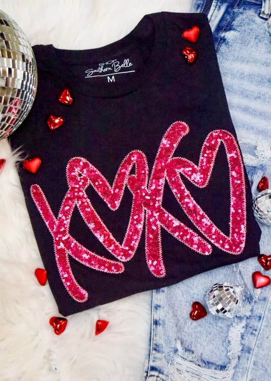 Black Love Cursive Embroidered Crewneck