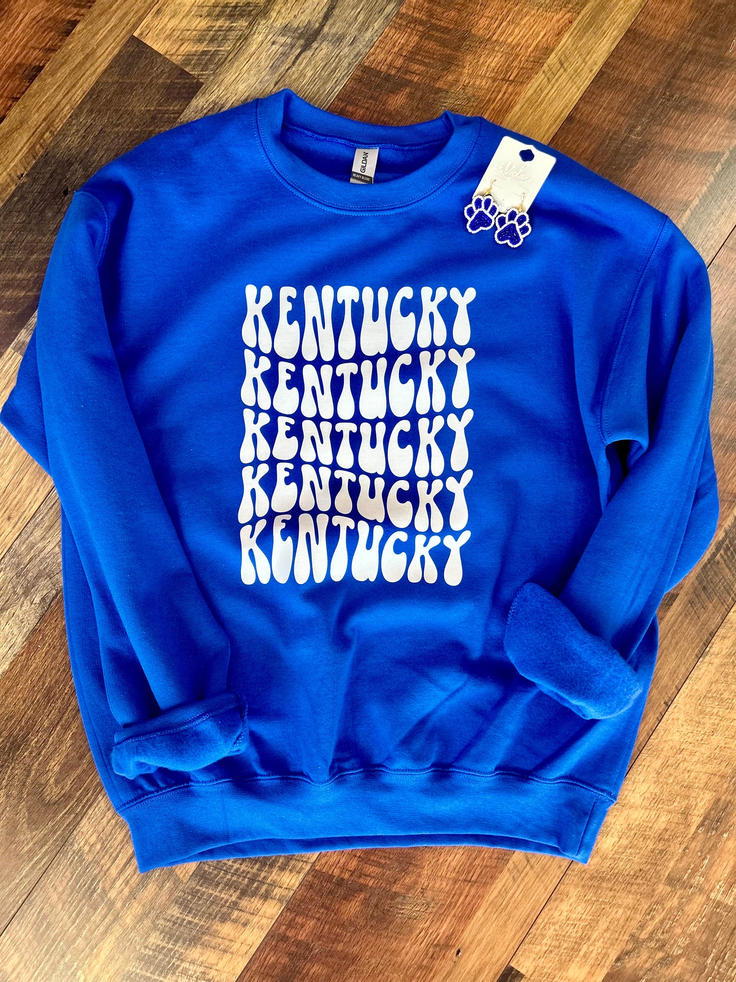 KY retro stack crewneck