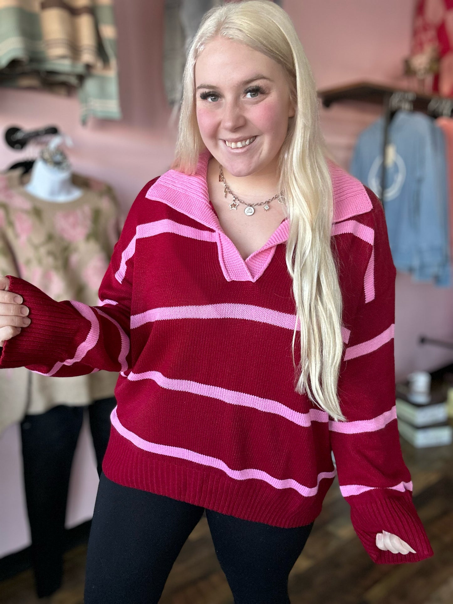 Cupid Contrast Sweater