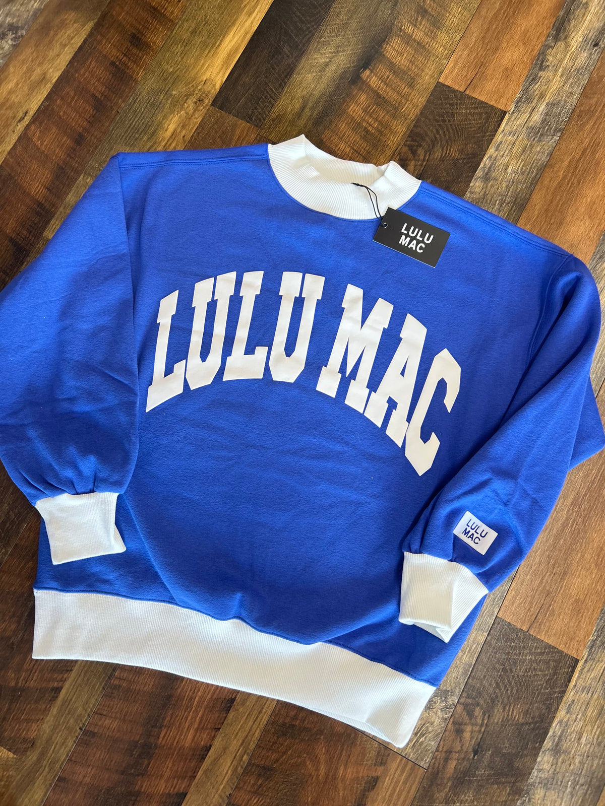 Royal Blue LULU MAC Mockneck