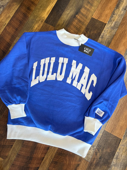 Royal Blue LULU MAC Mockneck