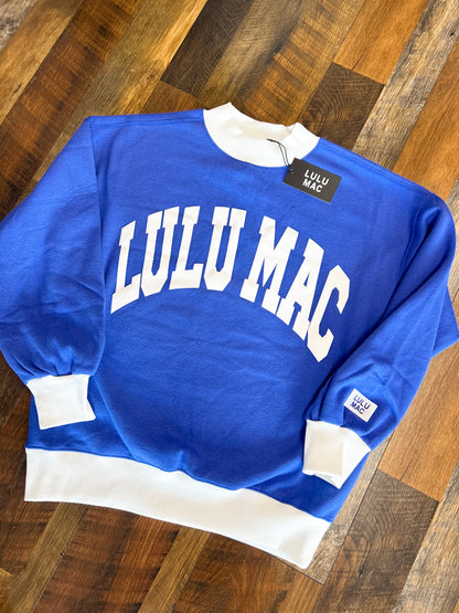 Royal Blue LULU MAC Mockneck