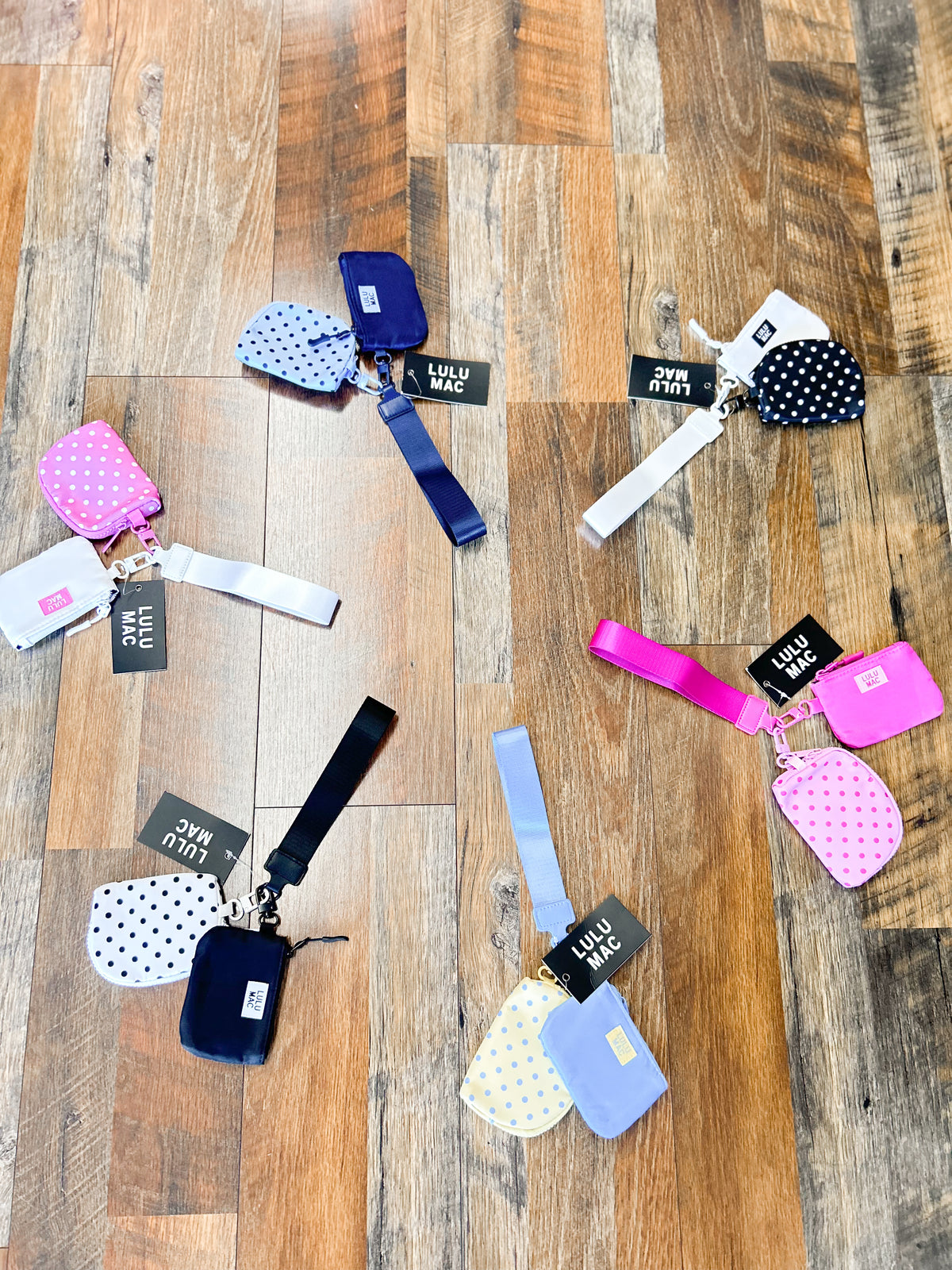 LULUMAC Double Pouch Polka Dot Keychains