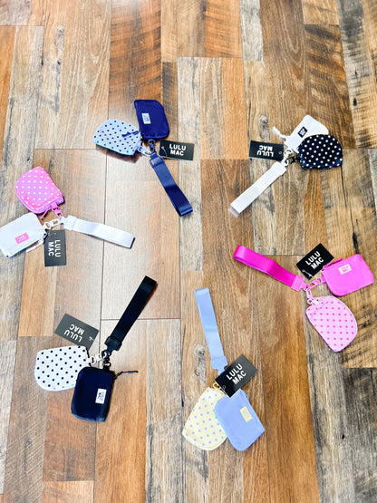 LULUMAC Double Pouch Polka Dot Keychains