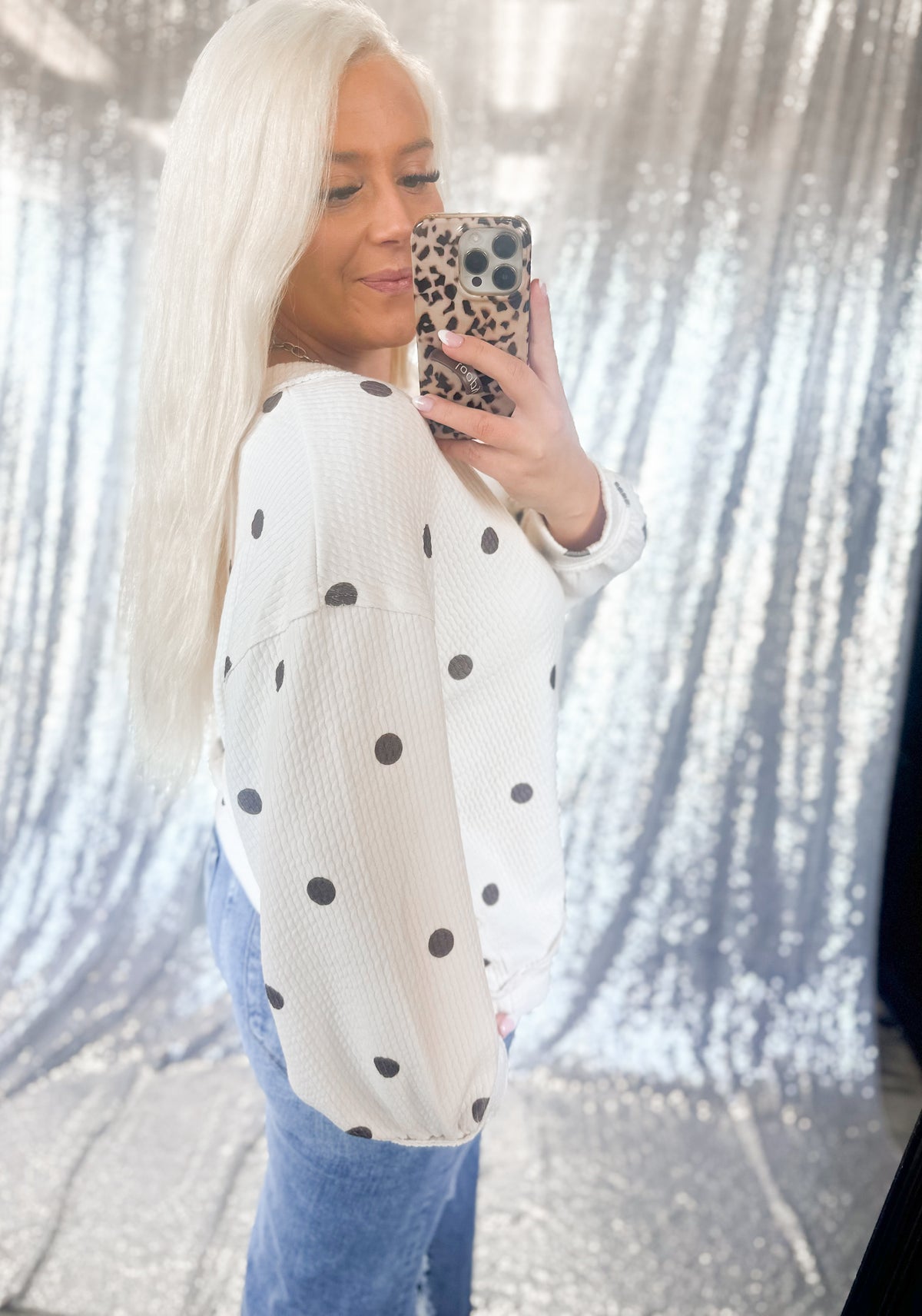 Chocalate & Cream Polka Dot Longsleeve