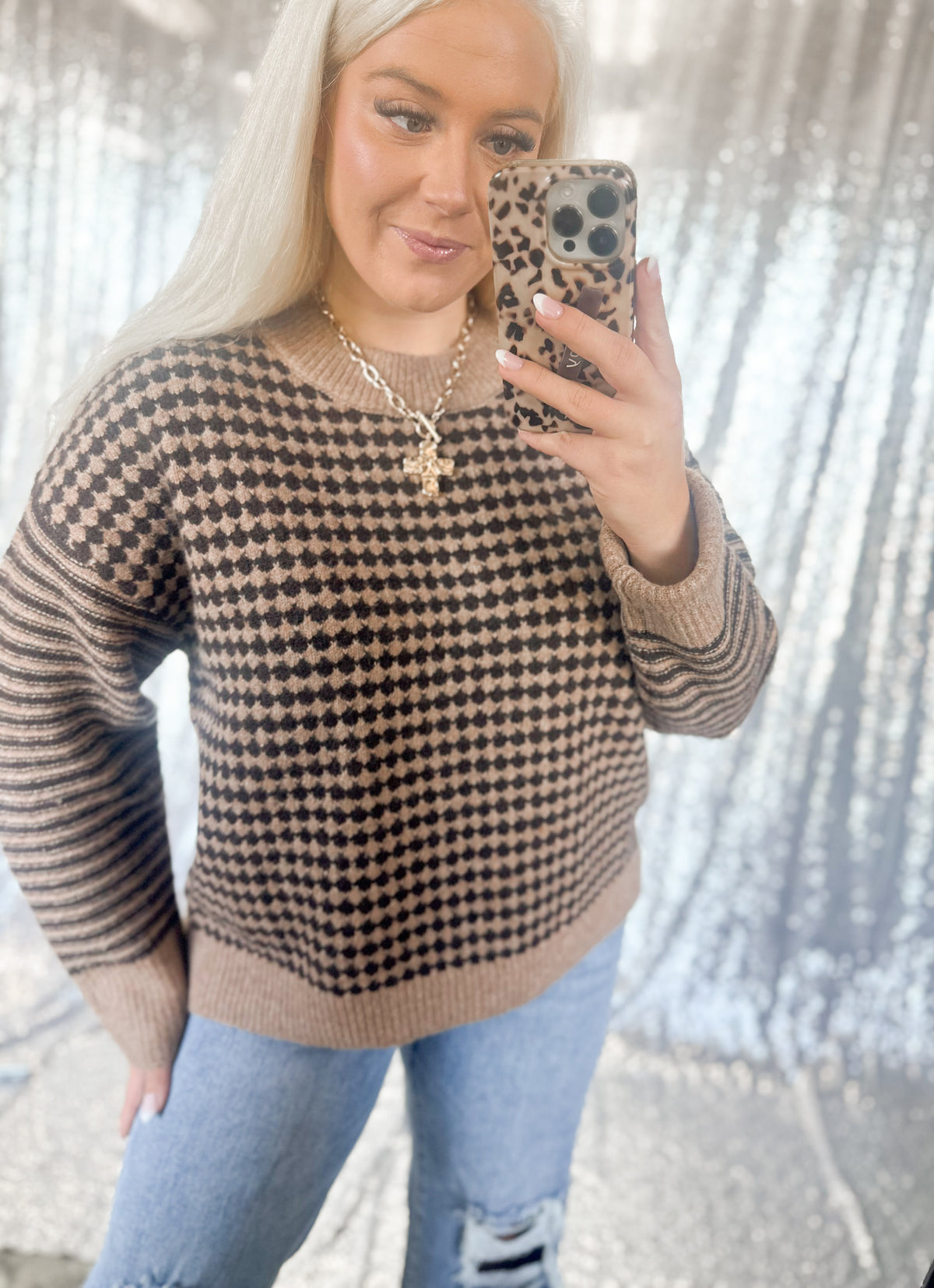 Mocha Knit Chunky Sweater