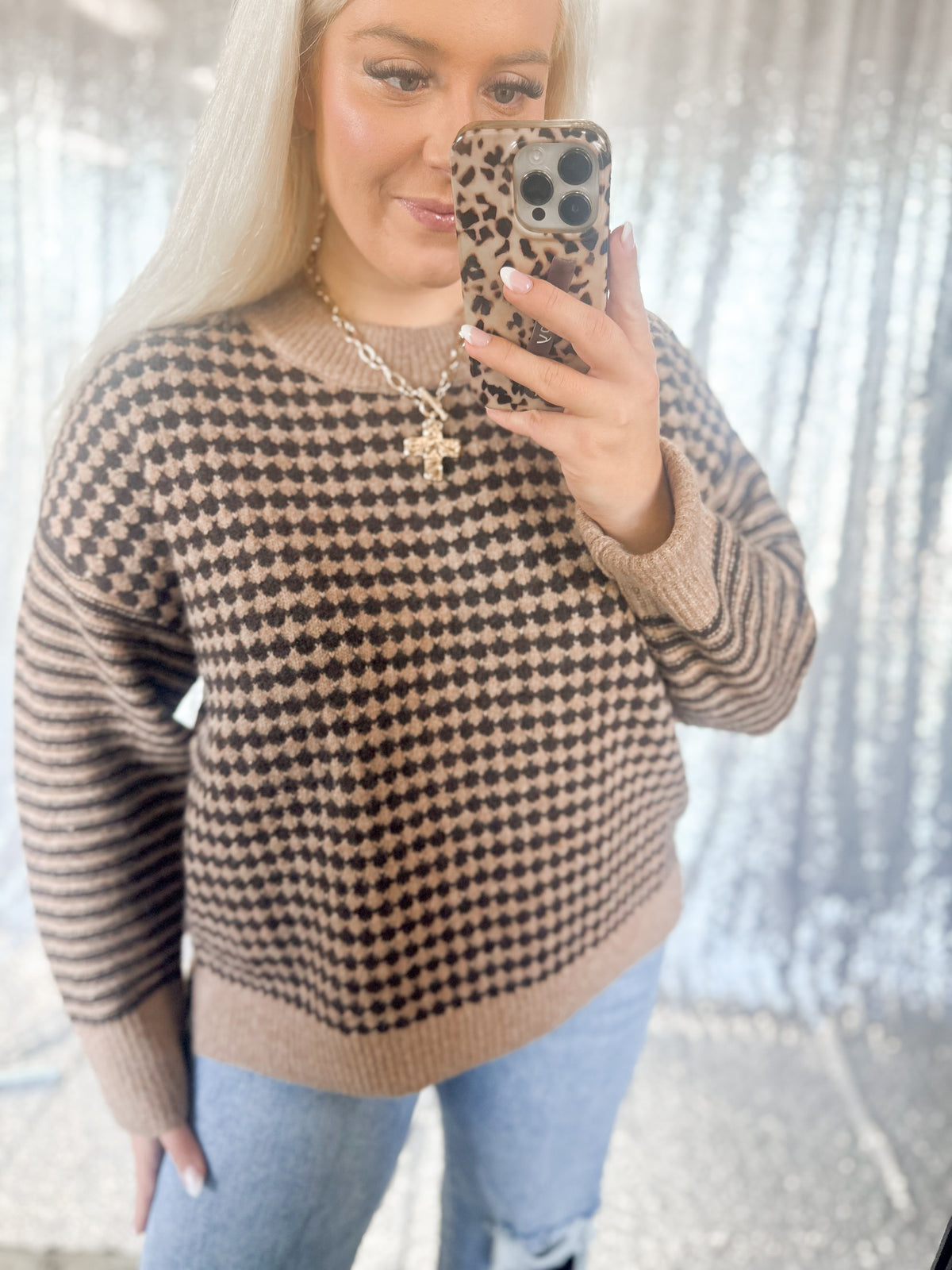Mocha Knit Chunky Sweater