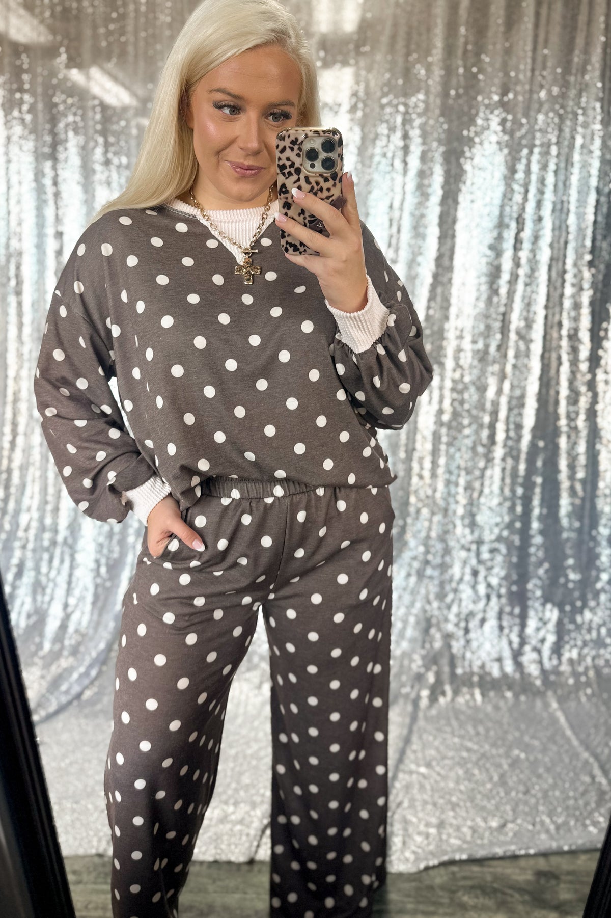 Mocha & Cream Polka Dot {SET}