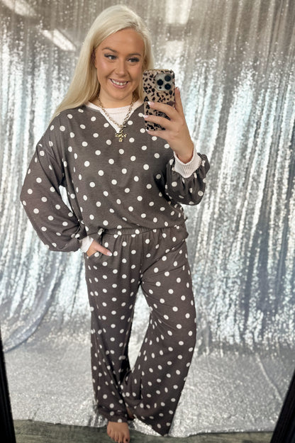 Mocha & Cream Polka Dot {SET}