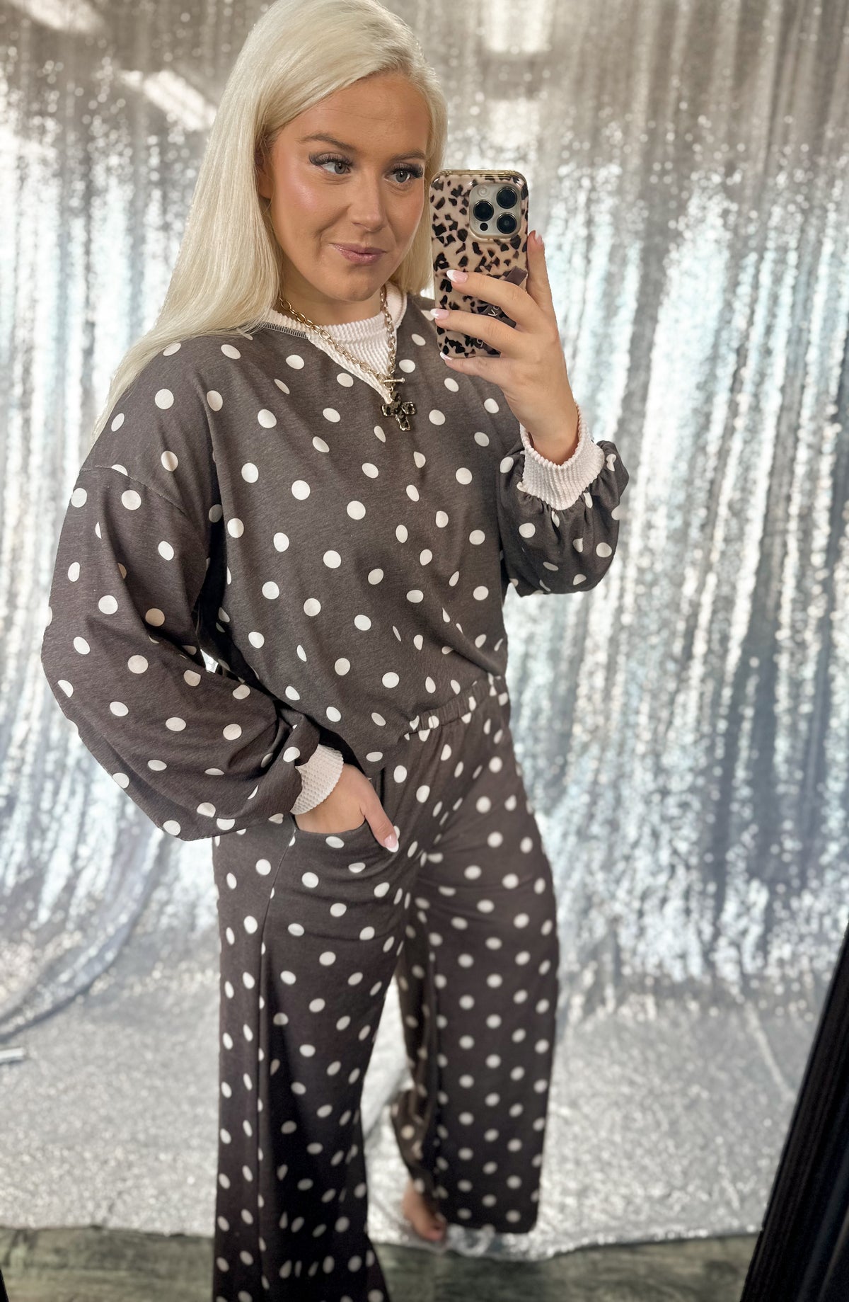 Mocha & Cream Polka Dot {SET}