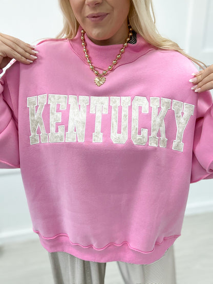Pink Camo Kentucky Mockneck