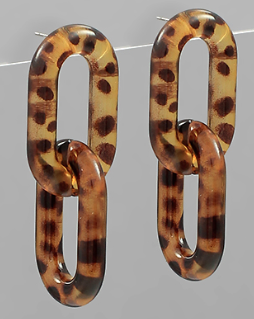 Tortise Chain Earrings