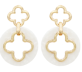 Cream Clover Dangle