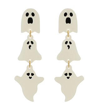 Glow In The Dark Ghost Earrings