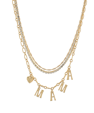 Mama Multi Charm Necklace