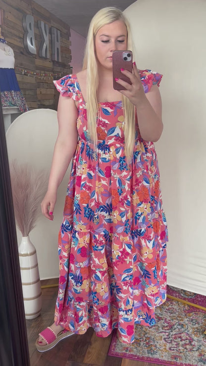 Pink Tropicana Maxi dress