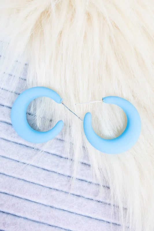 Pastel Blue Hoops