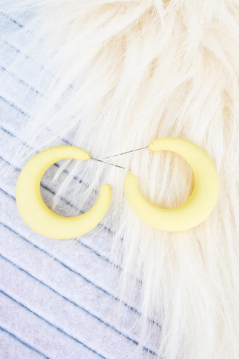Yellow Pastel Hoop