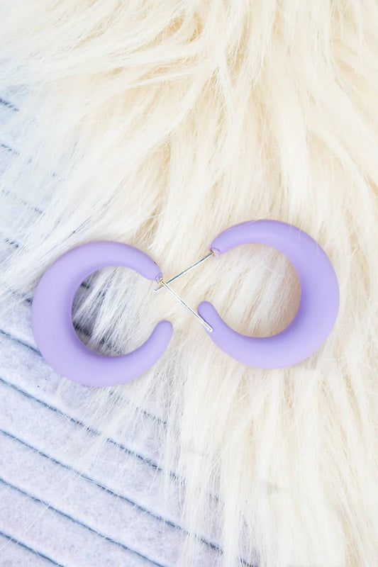 Pastel Purple Hoops